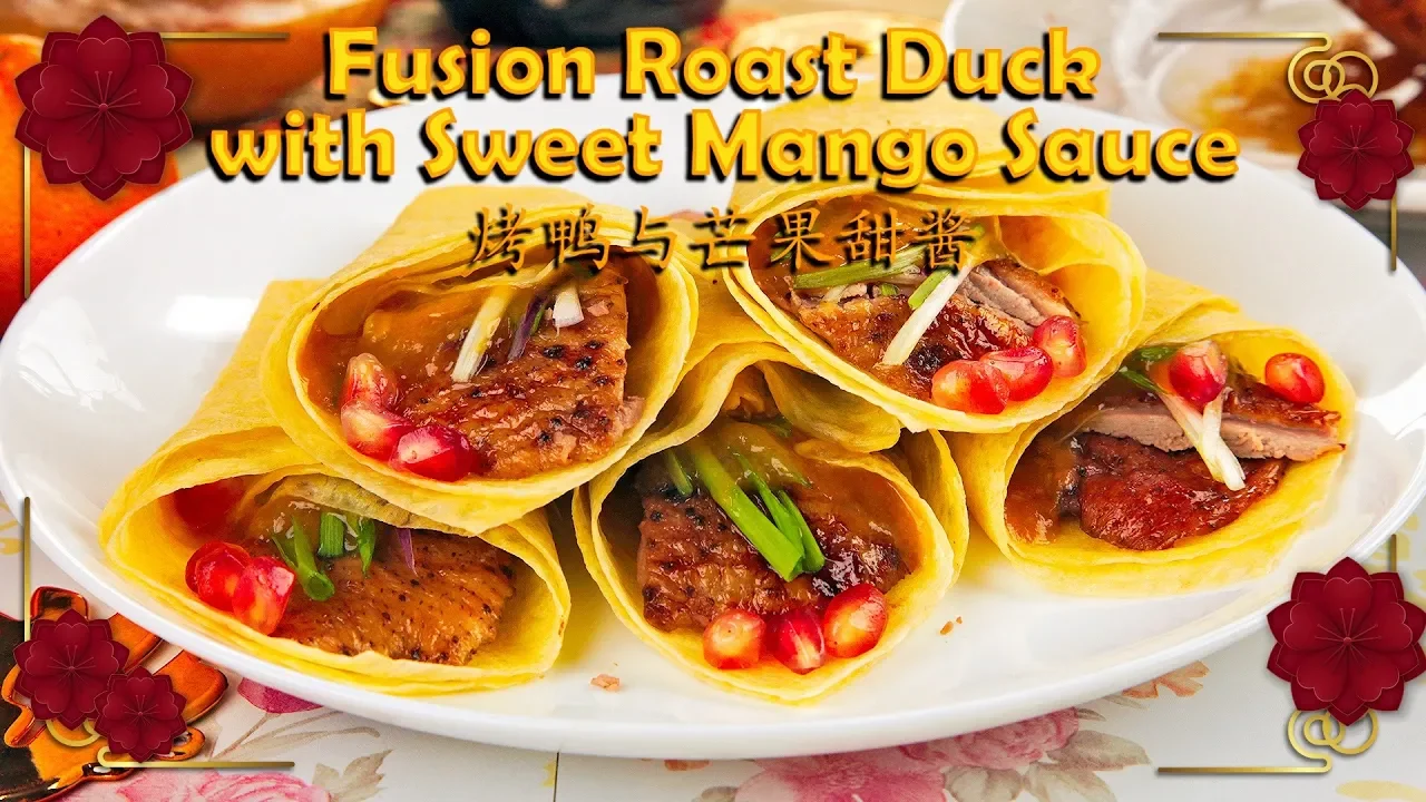 How To Make Fusion Roast Duck With Sweet Mango Sauce   Share Food Singapore