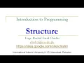 C Programming 36 Structure