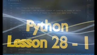 Python Lesson 28-1 random module - part 3
