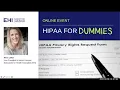 Webinar HIPAA for Dummies