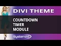 Divi Theme Countdown Timer Module