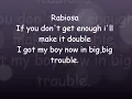 shakira rabiosa (english version) lyrics