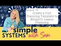 Create a Unit Planning Template to Simplify Lesson Planning