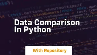 data comparison in python