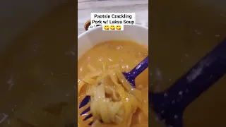 Paotsin Crackling Pork With Laksa Soup Laksa Shorts Shorts2023 Shortsfeed Youtubeshorts 