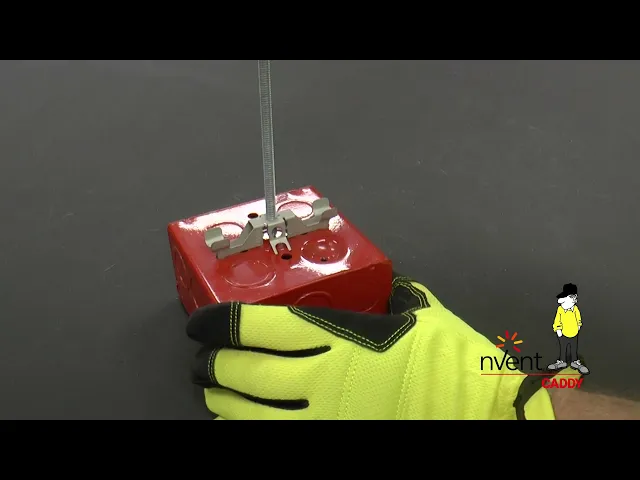 nVent CADDY 512X Electrical Box Mounting Clip Installation Video