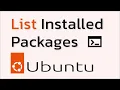 How to List Installed Packages on Ubuntu Command Line