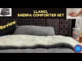 Amazon Home Finds LLanCl Sherpa Comforter Set Unboxing and Review amazon