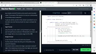 HackerRank - How to solve Java Output Formatting
