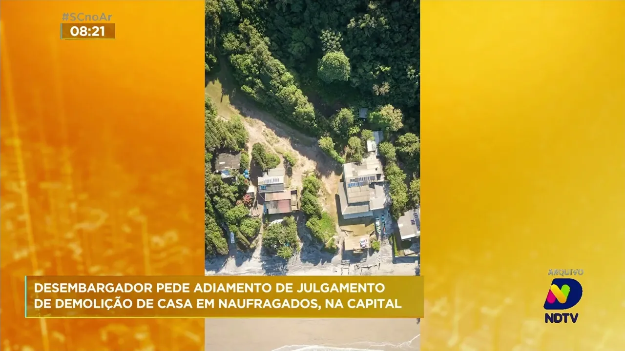 Audiência sobre demolição de casa em praia de Florianópolis é adiada