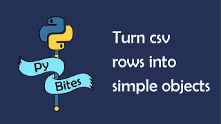 Csv Parsing - From List to Dict to SimpleNamespace Object