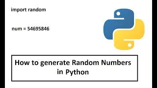 How to generate random numbers in python Randon Numbers in Python
