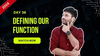 Hello Python Day-38 Function - Define and Use