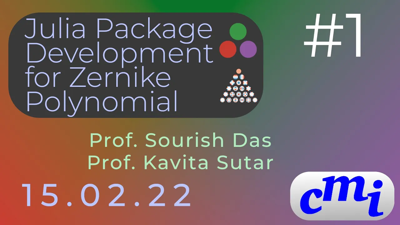 Zernike Polynomial - Meeting 1 - Julia Project - CMI