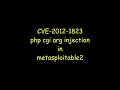 php cgi injection in metasploitable2