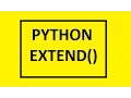 Python concatenate with and extend
