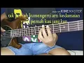 Lagu Menanti kejujuran - Gong 2000 bass cover with lirik