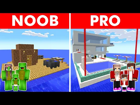 Video Thumbnail: POOR vs RICH Water House Survival Battle in Minecraft