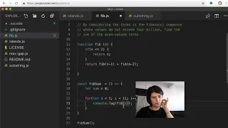 Node interview training - Even Fibonacci Numbers