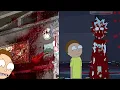 Episode Endings Side by Side | Rick and Morty 1x6 and 7x5