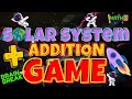 SOLAR SYSTEM ADDITION GAME BRAIN BREAK EXERCISE FOR KIDS MOVEMENT ACTIVITY MATH GAME FOR KIDS