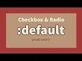 CSS default Pseudo Selector Explained