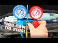 How to Recharge a Car s System Using a Manifold Gauge Set Vacuum Pump - Air Conditioning