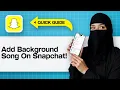 How To Add Background Song On Snapchat Add Music To Snapchat Snap - Snapchat Background Song