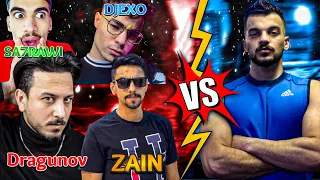 عبود VS دراغونوف وزين وصحراوي ودجكسو على 1000 