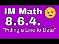 8th Grade Unit 6 Lesson 4 Fitting a Line to Data Illustrative Mathematics