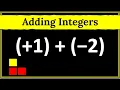 Adding Integers with Tiles Grade 7 Simple Easy Method Math