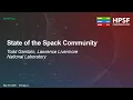 State of the Spack Community Todd Gamblin Lawrence Livermore National Laboratory
