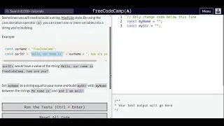 Lesson 30 Basic JavaScript Constructing Strings with Variables