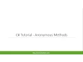C Tutorial - Anonymous Methods