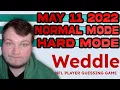 Weddle HARD MODE Normal Mode May 11th 2022 The NFL Player Guessing Game