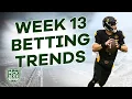 NFL Week 13 Betting Trends Picks Odds Fun Facts and Notes to Know