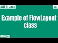 Example of FlowLayout class awt in hindi