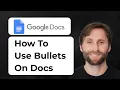 How to Use Bullets on Google Docs 2026 Guide