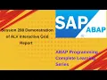 Session 288 Demonstration of ALV Interactive Grid Report