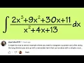 Integral by polynomial long division and completing the square