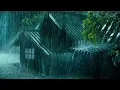 Storm Rain & Thunderstorm Sleep Sounds | Torrential Rainstorm on Tin Roof &  Mighty Thunder at Night
