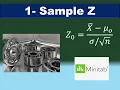 Hypothesis Testing Part 3 -1 Sample Z Minitab