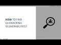 01 Clickjacking Complete Guide