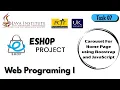Develop a carousel for homepage using Bootstrap and JavaScript Task 07 Eshop Web Application