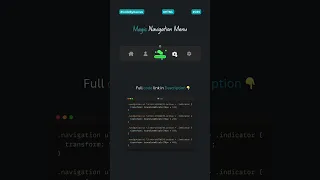 Magic Navigation Menu Using HTML CSS JavaScript
