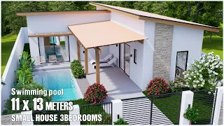 Beautiful Single Storey House with Swimming pool | 11x13METERS (3Bedrooms)