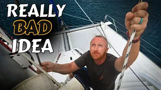 REPLACING our HALYARD at anchor! [RED SEAS]