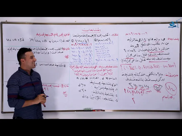 ⁣مادة الرياضيات للصف الثالث المتوسط : المتتابعات