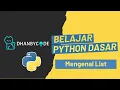 Learn Basic Python Programming for Beginners - List Array