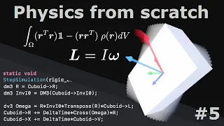 Deriving 3D Rigid Body Physics and implementing it in with intuitions